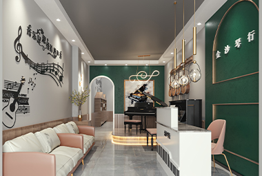 温州琴行装修设计_案例效果图