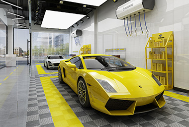 温州汽车美容中心装修设计_案例效果图