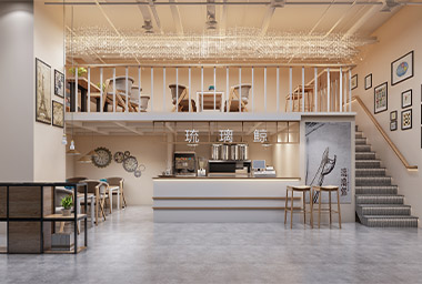 温州奶茶店装修设计_案例效果图