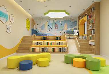 温州少儿英语培训机构装修设计_案例效果图