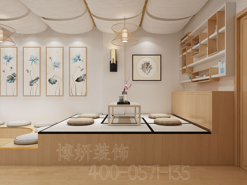 日式美容店装修设计,杭州美容店装修,杭州美容店装修案例